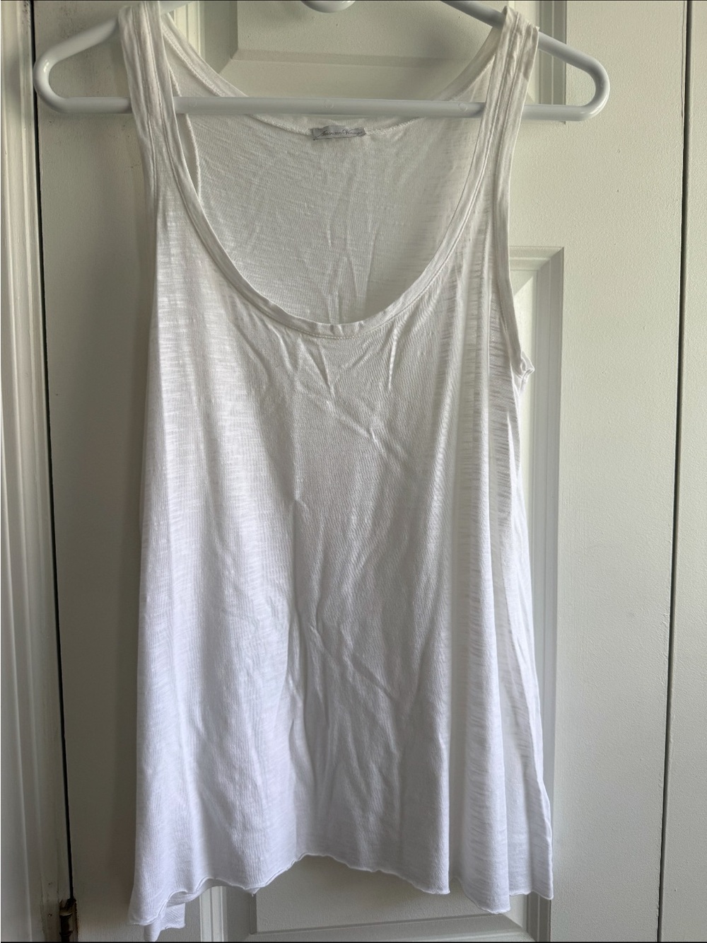 American Vintage White Scoop Neck Tank